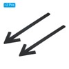 Unique Bargains Acrylic Self-Adhesive Decor Business Indoor Outdoor Arrow Sign 2 Pcs - 3 of 4