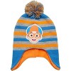 Blippi Toddler Boys' Winter Hat Set: 3 Piece Fleece Lined Ear Flap Beanie and 2 Pairs of Mittens - 2 of 4