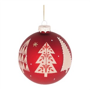 Beaded Pine Tree Ball Ornament (Set of 6) - 1 of 3