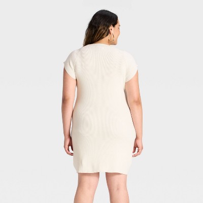 Women's Short Sleeve Ribbed Mini A-Line Dress - Universal Thread - image 2