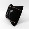 13"x18" Dance Skeleton Halloween Lumbar Throw Pillow Black - Lush Décor: Embroidered Cotton, Indoor Use - image 3 of 3