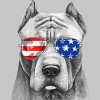 Men's Design By Humans American Pitbull With Sunglasses By T-Shirt - image 2 of 2