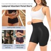 VOXSHE Women's Period Shorts High-Waist Moderate Absorbency Leak-proof Period Boyshorts for Yoga, Comfort - 4 of 4