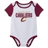 NBA Cleveland Cavaliers Boys' 3pk Bodysuit Set - 3 of 4