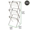 mDesign Tall Metal Foldable Laundry Clothes Drying Rack Stand - image 2 of 4