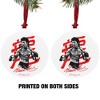 Bruce Lee Signature Aluminum Holiday Christmas Tree Ornament  3.0" (7.6 cm) x 3.37" (8.6 cm) - 2 of 4