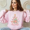 Simply Sage Market Women's Graphic Sweatshirt Merry and Bright Tree Grunge - 2 of 3
