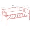 GAOMON Twin Daybed Frame, Metal Platform Sofa Bed with Stylish Headboard, Heavy Duty Steel Slat Support, No Box Spring Needed - 4 of 4