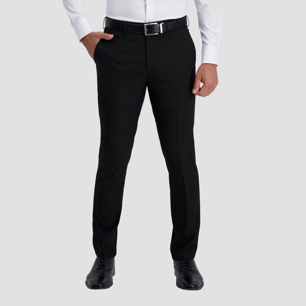 Haggar H26 Men's Premium Stretch Slim Fit Dress Pants - Black 34x30