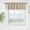 Waffle Weave Waterproof Small Curtain - Decorative Window Cover. Water-Resistant, Easy to Clean & Ideal for Kitchen, Bathroom, RV or Small Spaces - 3 of 4