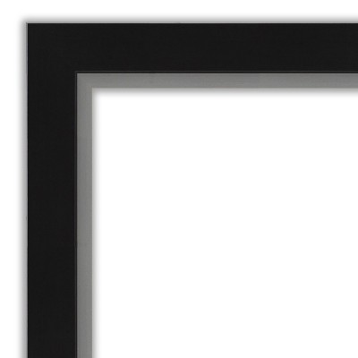 Eva Black and Silver Narrow 11x14 Wood Wall Frame