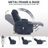 Ultra-Soft Corduroy Electric Recliner Chair w/USB, Updated Adjustable, Dual Side Pockets, Whisper-Quiet Motor, 330Lb Capacity, Tool-Free Assembly - 4 of 4