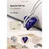 URECOVER Women Necklace Love Heart Pendant and Silver, Crystal Necklace Gift for Mom Wife Girlfriend - 2 of 4