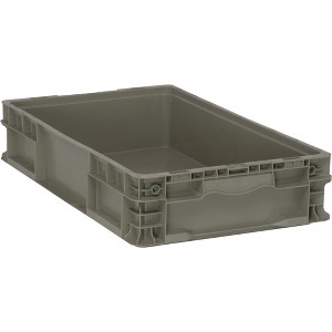 Quantum Storage Systems Stacker Straight Wall Container, 24"L X 15"W X 5"H, Up To 175 Lbs. - 1 of 2