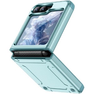 Nakedcellphone Skibidy Rizz Case for Samsung Galaxy Z Flip 6 5G Phone - Hybrid Case with Hidden Hinge Protection - 1 of 4