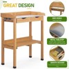 Karl Home Outdoor Fir Wood Garden Potting Bench With Drawer - 4 of 4