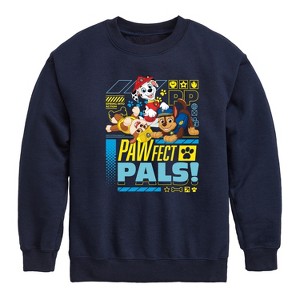 Boys' - Paw Patrol - Pawfect Pals Graphic Long Sleeve Fleece Sweatshirt - 1 of 4