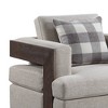Acme Furniture Niamey Accent Chair Fabric & Walnut - 4 of 4