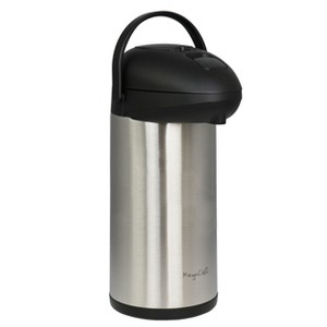 MegaChef 5 Liter Vacuum Insulated Stainless Steel Pump Cap Air Pot - 1 of 4