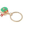 Unique Bargains Christmas Keychain Double Ring Zinc Alloy Multicolored 1 Pc - 3 of 3