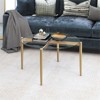 17' Metal Mid-Century Coffee Table in Gold - Henn&Hart - 2 of 4