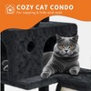 Large Cat Tree for Big Cats, Multi-Level Cat Tower for Indoor Cats, Scratching Post,Condo,Platforms,Cat Tunnel,Hammock,Feeding Station,Pet Play House - 3 of 4