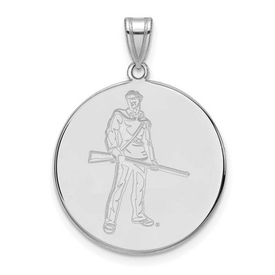 Black Bow Jewelry 14k White Gold West Virginia Mountaineers NCAA Extra Large Pendant