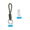 Unique Bargains Braided Wrist Strap Key Whistle Wallet Badge Lanyards 5.5" with Spring O Rings - 3 of 4