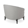 Okak Fabric Accent Chair Swivel Barrel Chair with Furry Upholstered Elegant Club Chair with Wood Legs for Living Room Bedroom Reception Room - 4 of 4