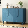 4-Door Sideboard with Adjustable Shelves, Buffet Storage Cabinet, Console Table for Dining Room, Entryway, Kitchen-Maison Boucle - 2 of 4