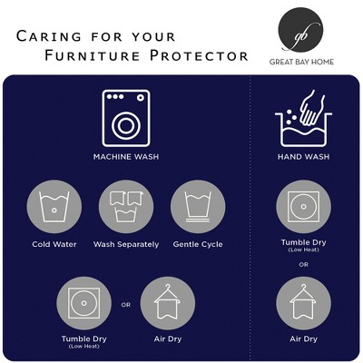 Grey Patchwork Quilted Microfiber Loveseat Furniture Protector