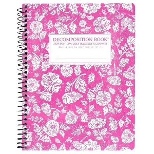 Decomposition Book 7.5"x9.75" 160 Pages College Ruled Spiral Notebook Marshmallow Flower - 1 of 1