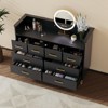 8 Drawer Dresser with LED Lighting & Built-in Charging Station - Durable Engineered Wood & Metal Legs - 2 of 4
