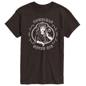 Men's - Country Casuals - Cowgirls Never Die Short Sleeve Graphic T-Shirt - 1 of 4