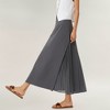 Anna-Kaci Women's Maxi Skirt with Sleek Straight Silhouette and Soft Pleated Side Panel Detail for Elegant Flowing Movement - 3 of 4