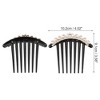 Unique Bargains Women's Faux Pearl Hair Insert Comb Black 1 Pc - 2 of 3