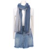INSPIRE CHIC Women's Gradient Color Ombre Cotton Linen Soft Hijab Head Scarves 1Pc - 2 of 4