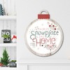 Winter Moment VIII on White Hanging Ornament Artboard - 2 of 2