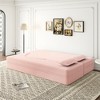 XINGHANZHENXUAN Floor Sofa, Full Size Convertible Sleeper with 2 Pillows for Living Room, Guest - 4 of 4