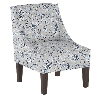 Hudson Accent Chair Indian Blockprint Gray - Threshold™