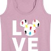 Women's - Disney - Mickey Love Fill Graphic Racerback Tank - 2 of 4