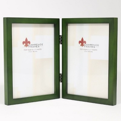 Lawrence Frames 756057D Green Wood 7.63" x 11.38" Picture Frame