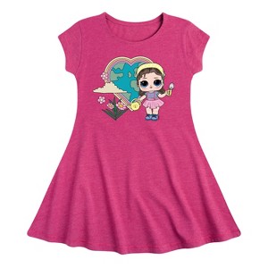 Girls' - LOL Surprise! - Grow Grrrl Hearts the Earth Fit & Flair Cap Sleeve Dress - 1 of 2