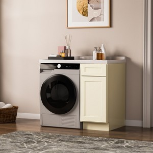 Kitchen Base Cabinet, Unassembled Cabinet with Adjustable Shelf without Top - 1 of 4