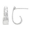 Silpada 'Revitalize' Sterling Silver J-Hoop Earrings - 2 of 4