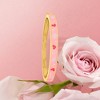 Ross-Simons Pink and Purple Enamel Heart Bangle Bracelet in 18kt Gold Over Sterling - 3 of 4