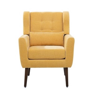 NicBex Comfy Accent Chair Modern Upholstered Chenille Armchair with Wood Legs Soft Lazy Sofa Chair for Bedroom,Living Room - 1 of 4