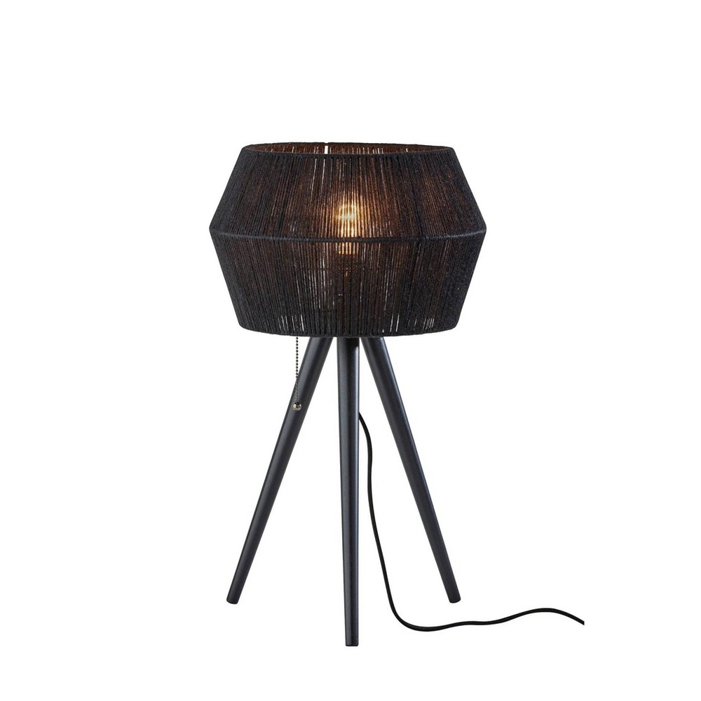 Photos - Floodlight / Street Light Adesso Montana Table Lamp Black 