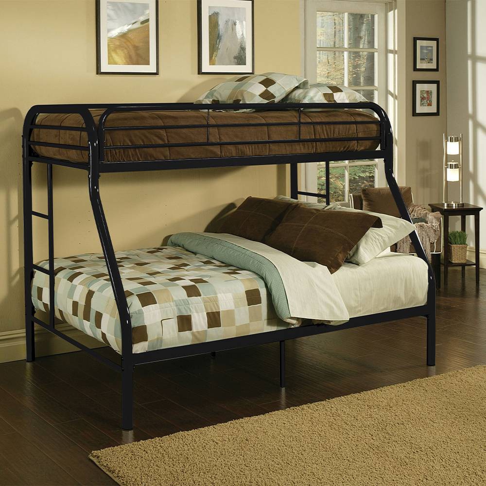 Photos - Bed 78"Twin/Full Bunk  Tritan Loft and Bunk  Black - Acme Furniture
