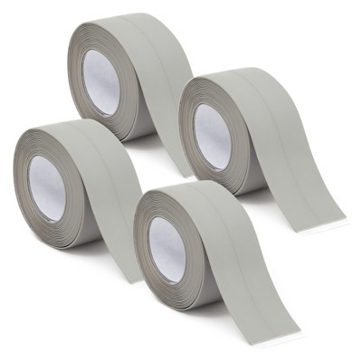 Stockroom Plus 4 Roll 1.5-Inch Water Resistant Gray Silicone Caulk Tape for Bathtub, Kitchen Sink, Bathroom, 10.5 Ft